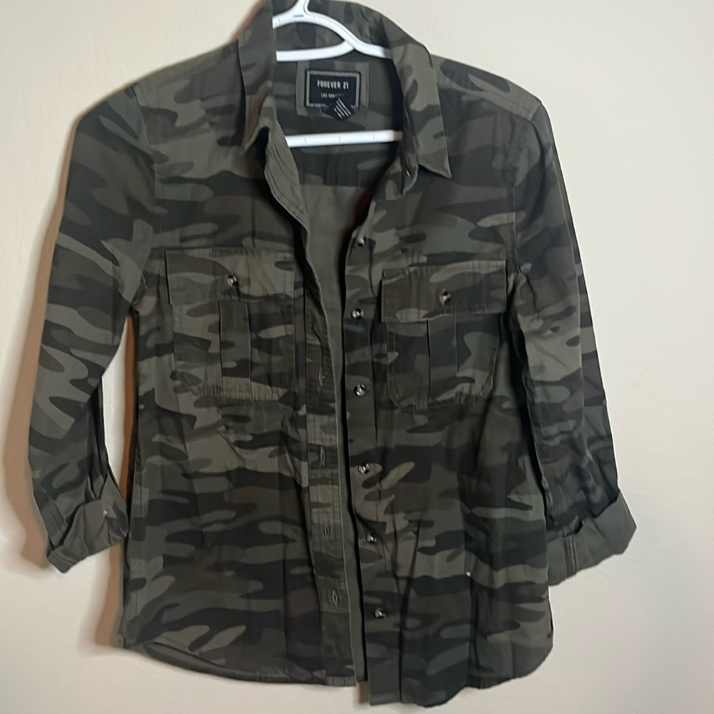 Forever 21 Camo Jacket - Size Small